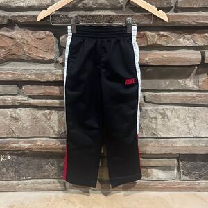 Nike Black, White, and Red Warm Up Pants Blue Tag